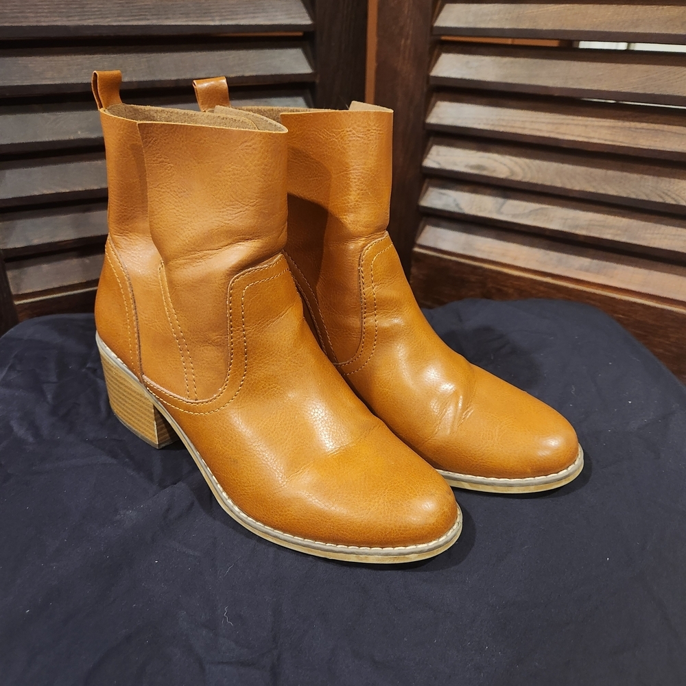 Mossimo Supply Co. Cognac Ankle Boots